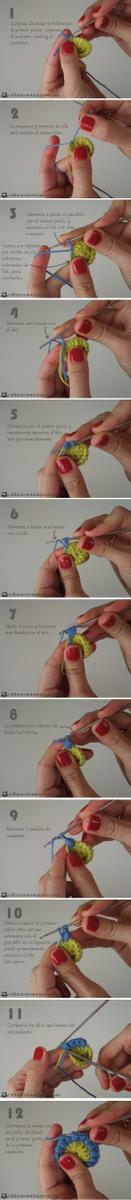 Punto Piña tutorial paso a paso