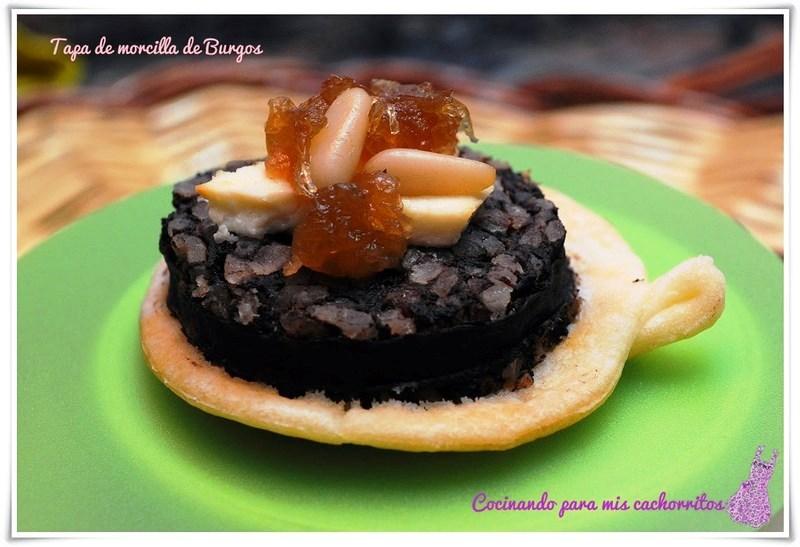 Tapa morcilla de Burgos Tapas y canapés variados