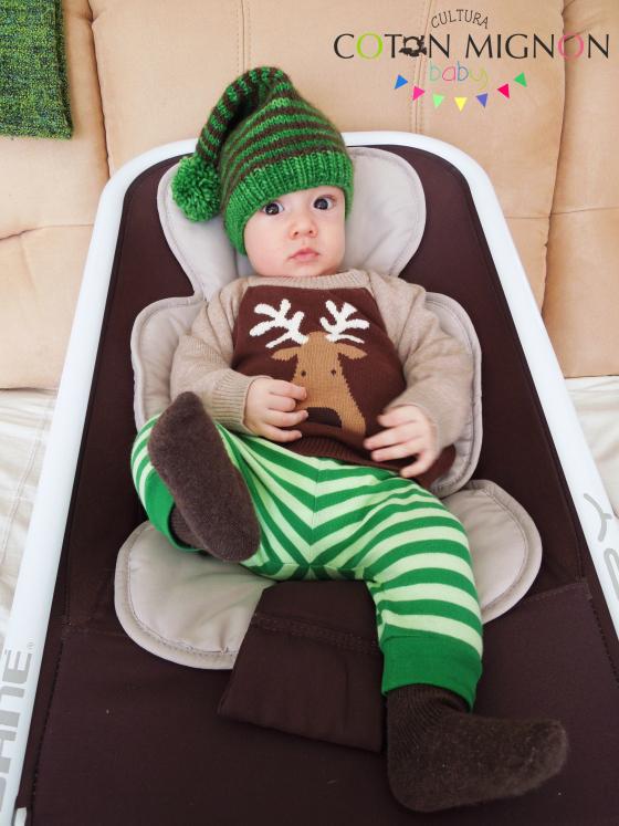 Gorro de Duende en lana Bebé cultura coton mignon