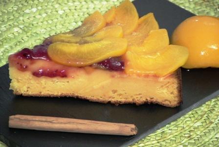 Tarta facil de melocoton 012 Natilla colombiana, la versión de Clau