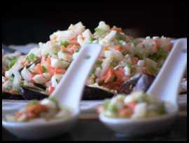 Mejillones con salsa vinagreta 002 Mejillones con salsa vinagreta y un truco