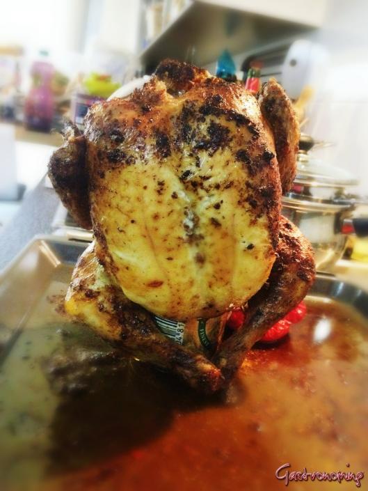 Pollo entero asado