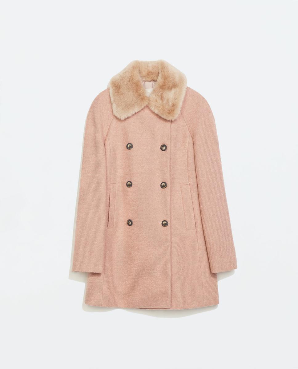 Imagen 6 de ABRIGO LANA CUELLO PELO DESMONTABLE de Zara