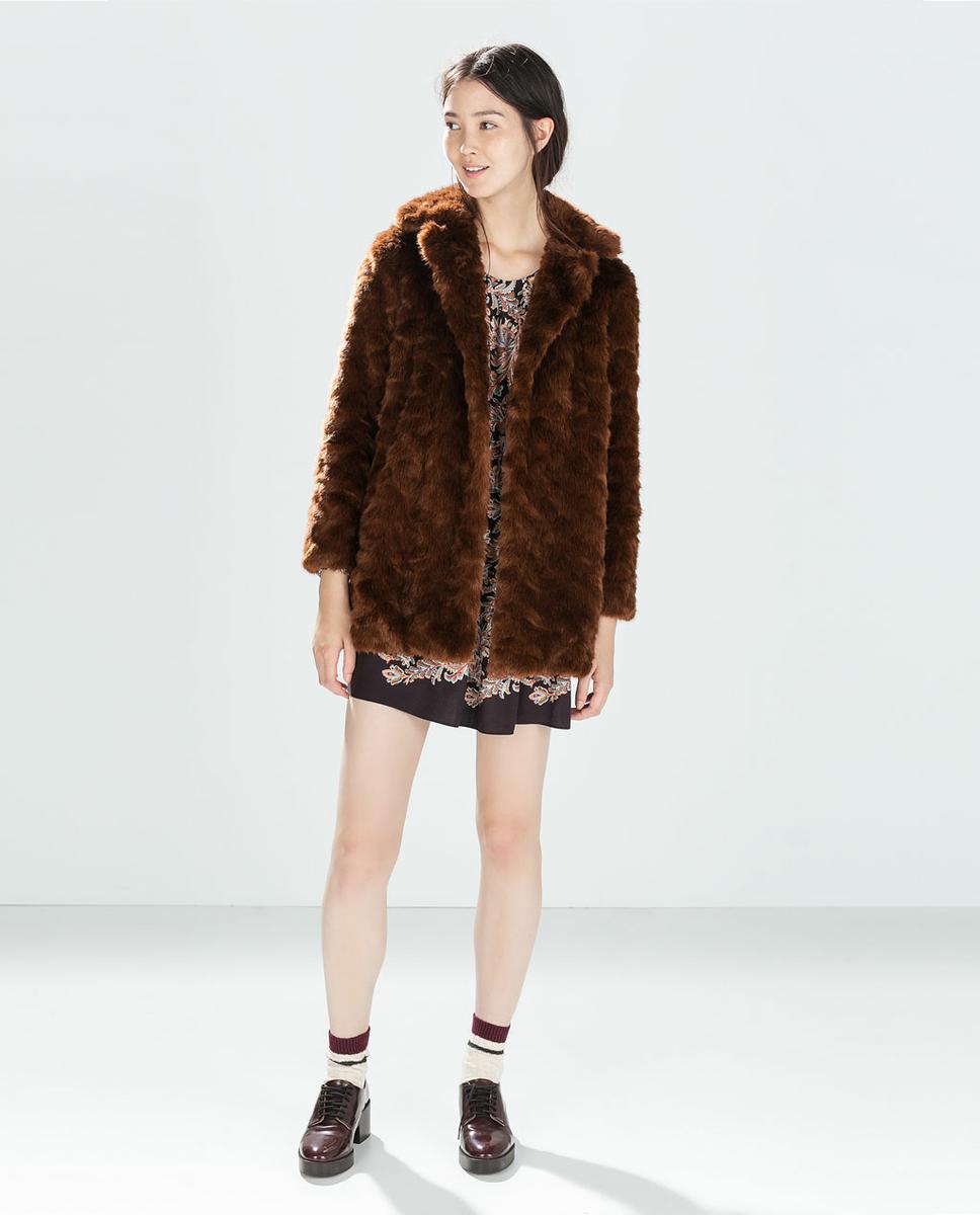 Imagen 1 de ABRIGO PELO de Zara