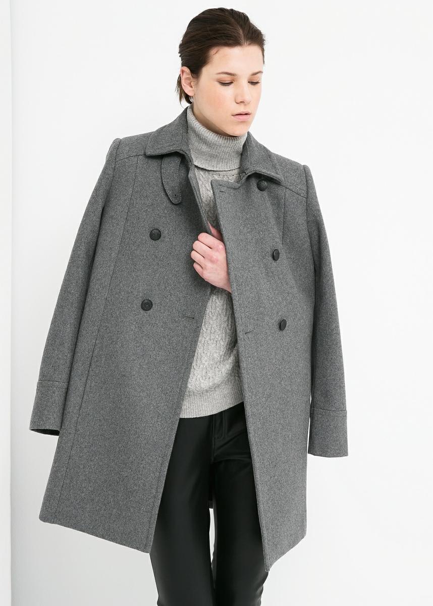 Abrigo convertible lana