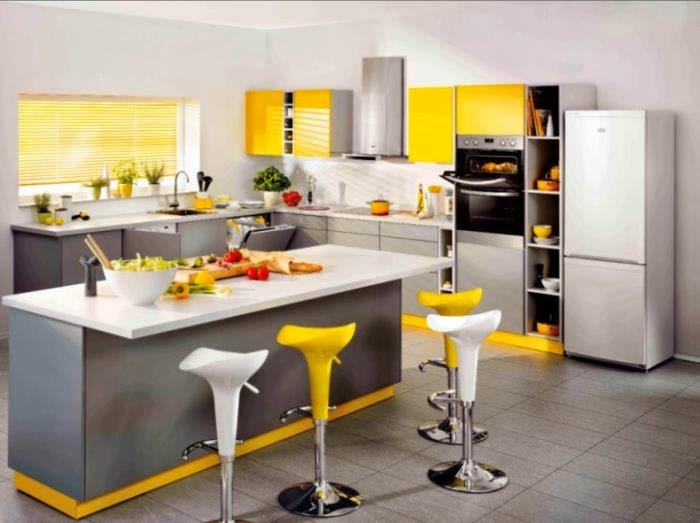accesorios cocina-amarillo ideas decorar.