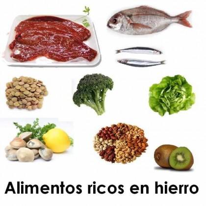 alimentos rico en hierro