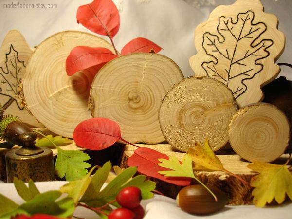 rustic wedding tree slice