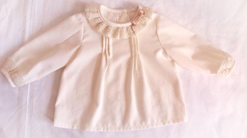 Blusa bebé con manga