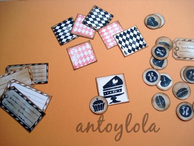 Sellos para estampar de caucho comprados en Alemania