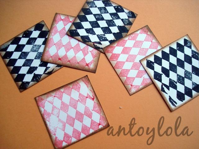 Sellos para estampar de caucho comprados en Alemania