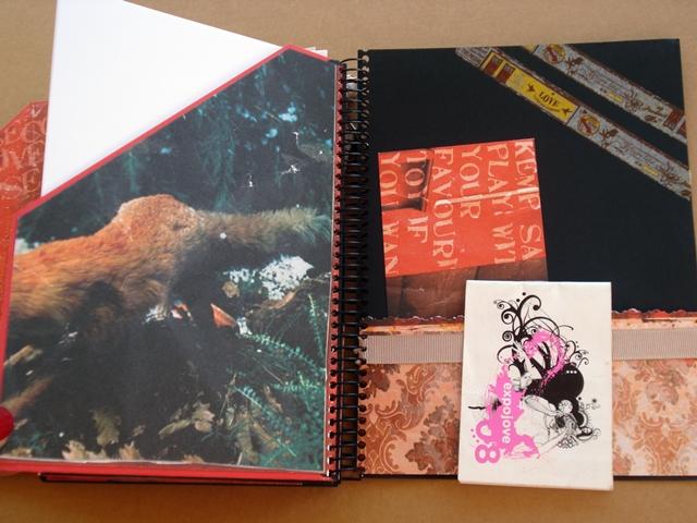 Pagina interior de album de scrap