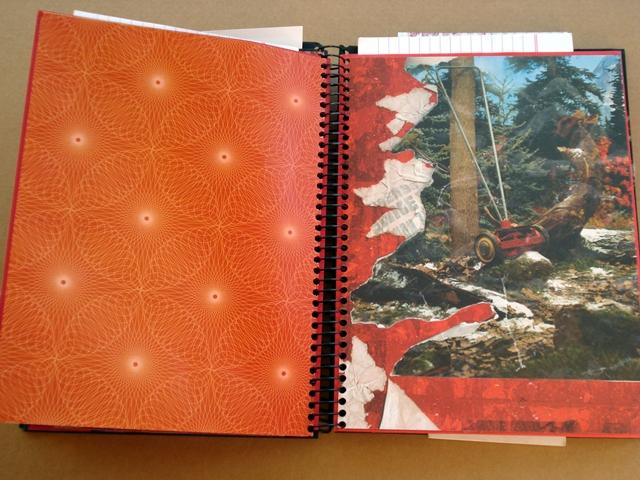 Collage en album de scrap