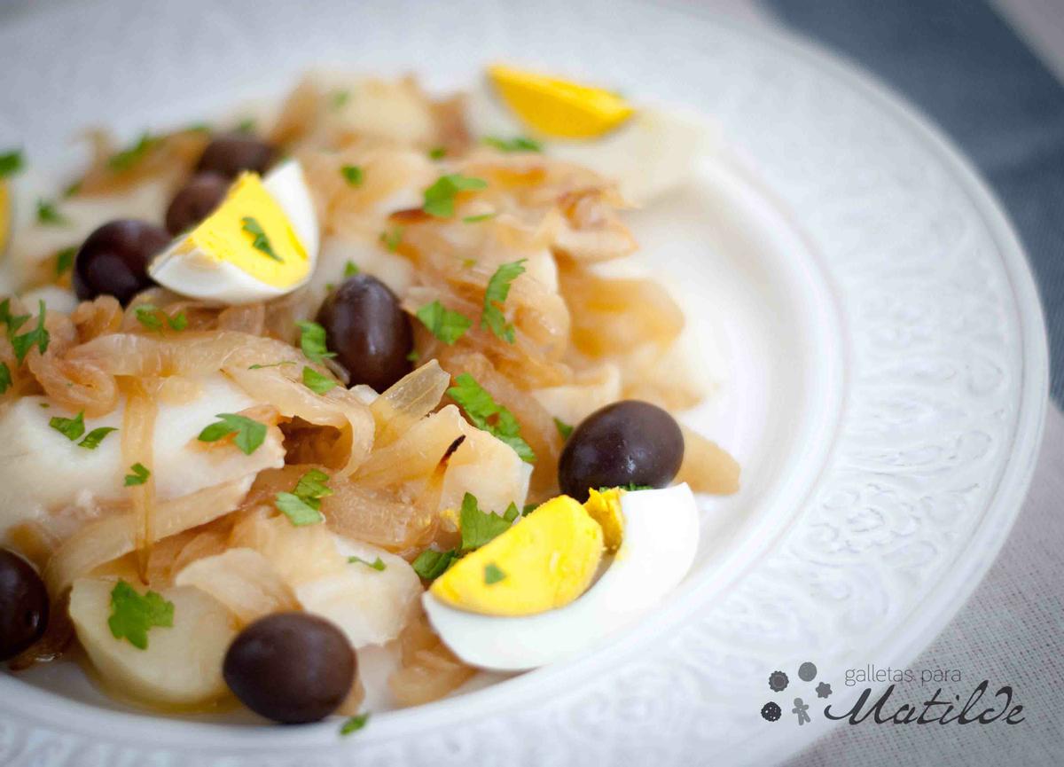 Bacalao o bacalhau á Gomes de Sá