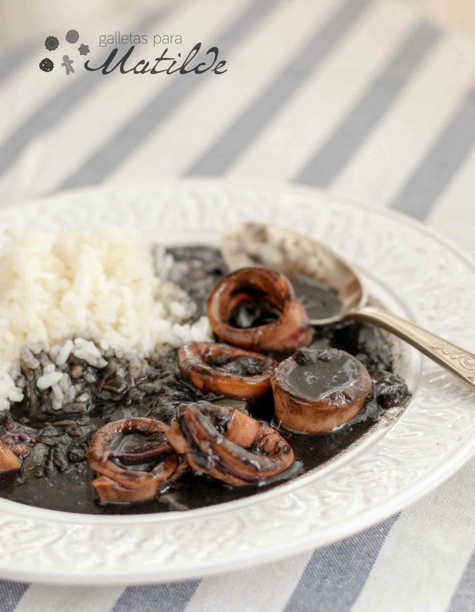 Calamares en su tinta