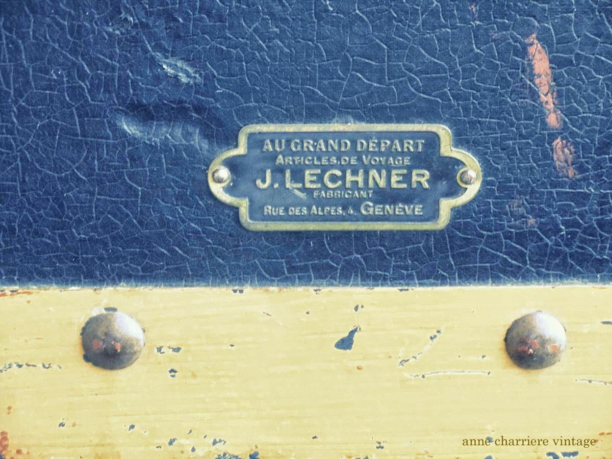 anne charriere, forrar baúl antiguo, tela, papel,