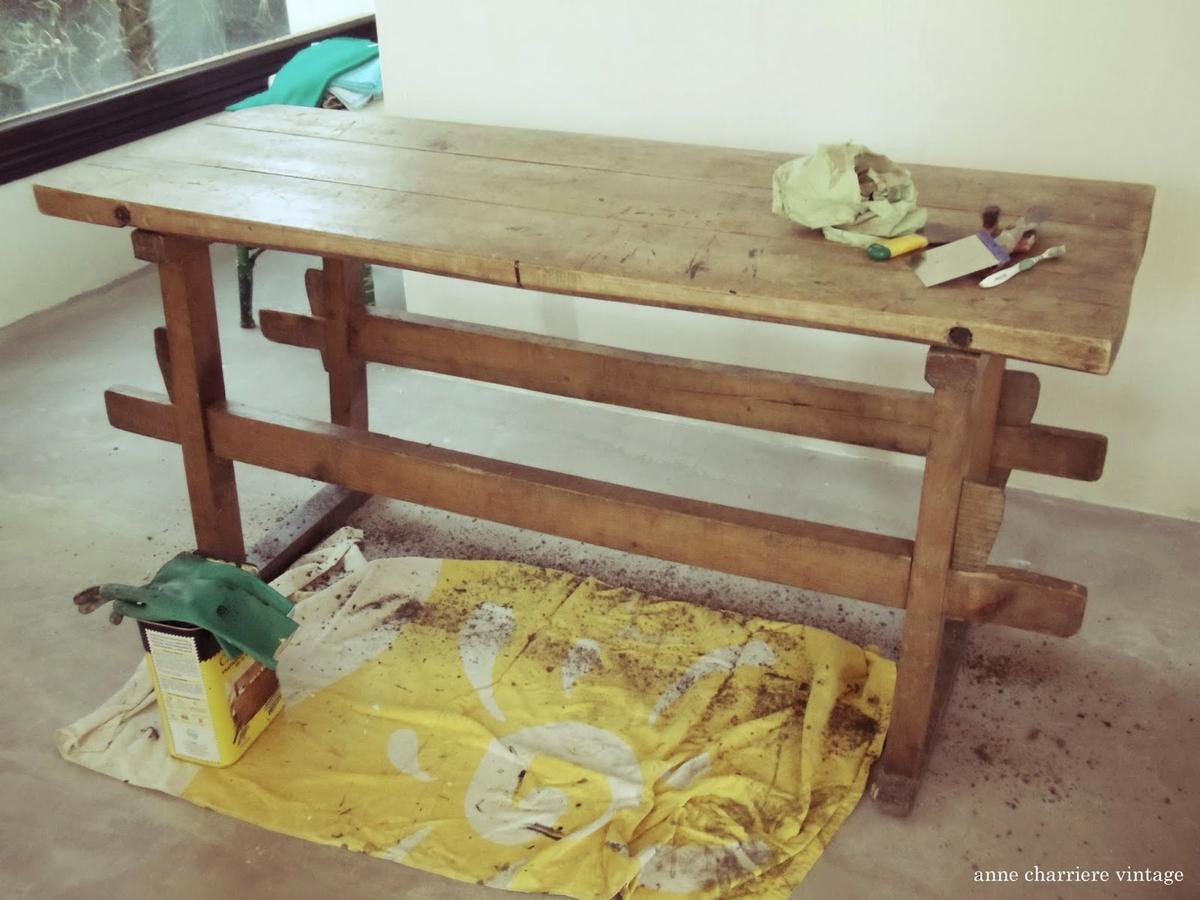 anne charriere vintage, encerado mesa, Ana y Cristina Calderón, Bilbao,