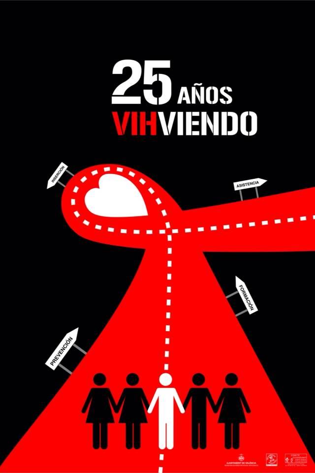 cartel aniversario 25 años sontra el sida