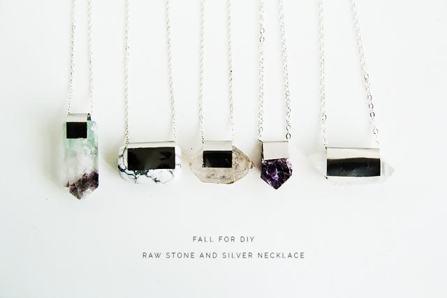 Fall-For-DIY-Raw-Stone-and-Silver-necklace