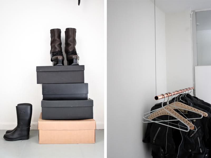 4 DIY para vestidores low cost (con tubos de fontanería) | Decoración