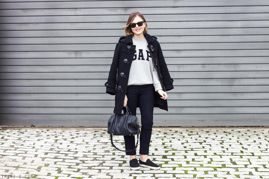 Trini | Barbour navy duffle coat