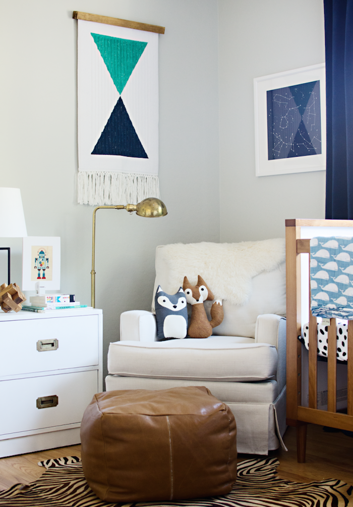 Decoración con tejidos hechos en telar