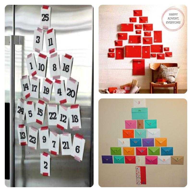 calendarios de adviento en forma de árbol