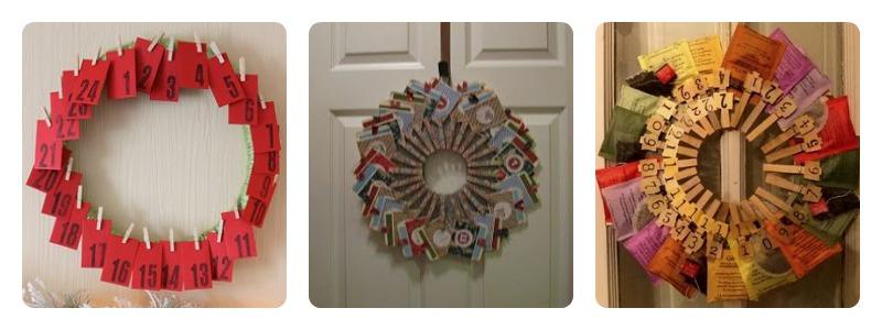 calendarios de adviento en forma de corona