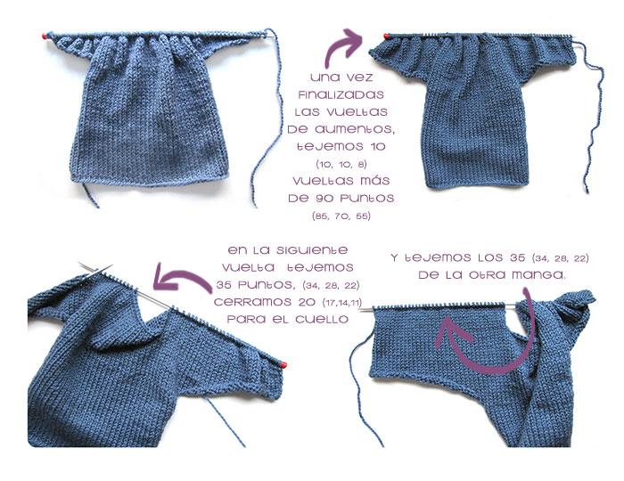 rebeca bebe DIY 4 Cómo hacer una chaqueta de bebé a dos agujas DIY 