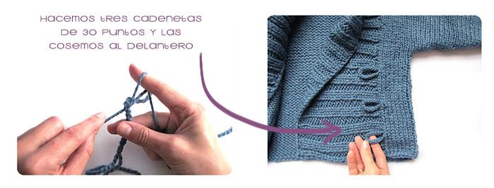 rebeca bebe DIY 7 Cómo hacer una chaqueta de bebé a dos agujas DIY 