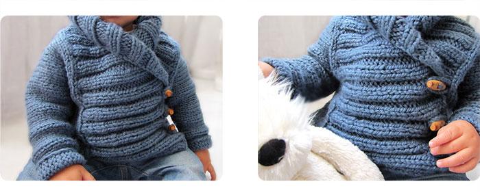 rebeca bebe DIY Cómo hacer una chaqueta de bebé a dos agujas DIY 