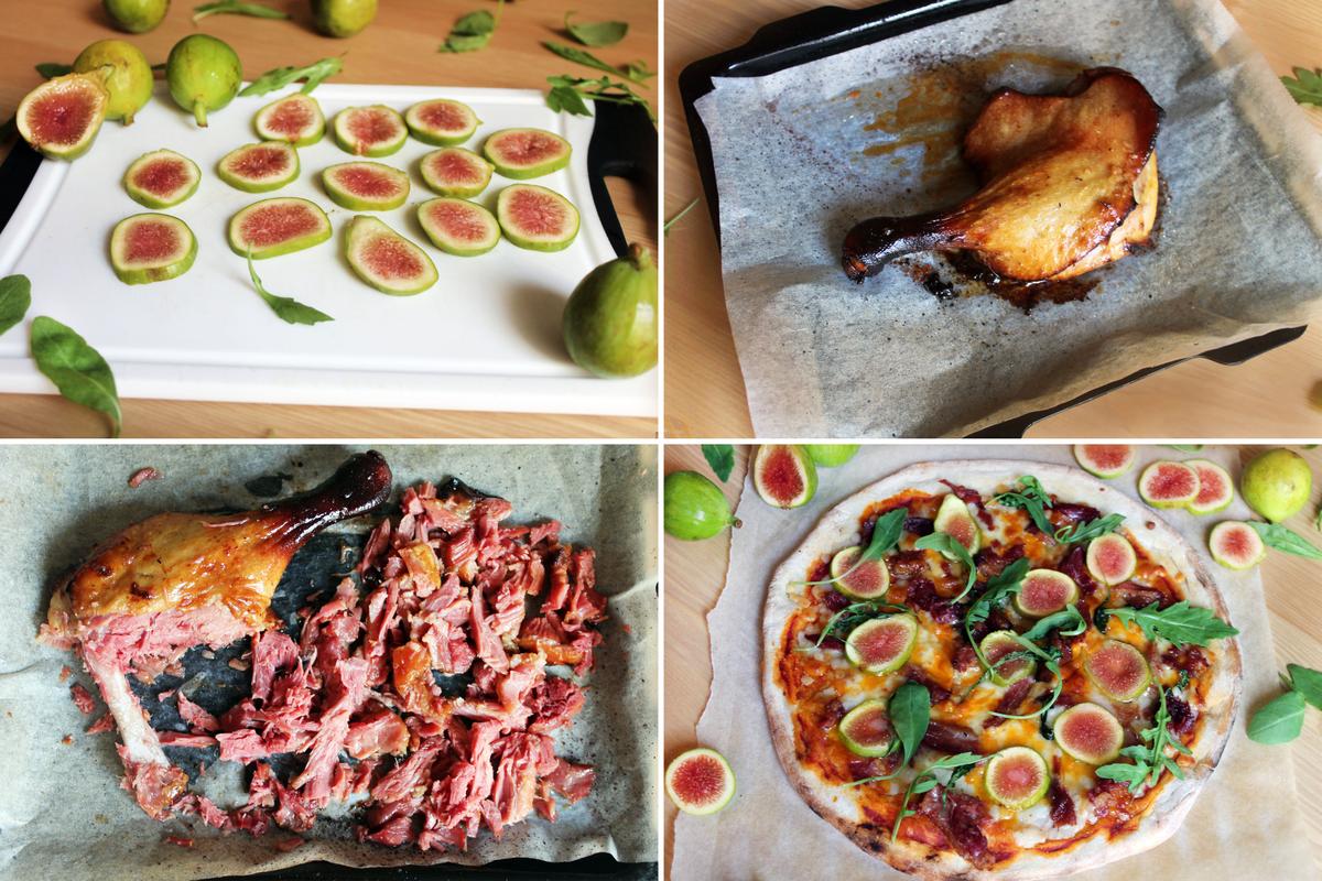 PIZZA PATO ASADO HIGOS_ PASO A PASO