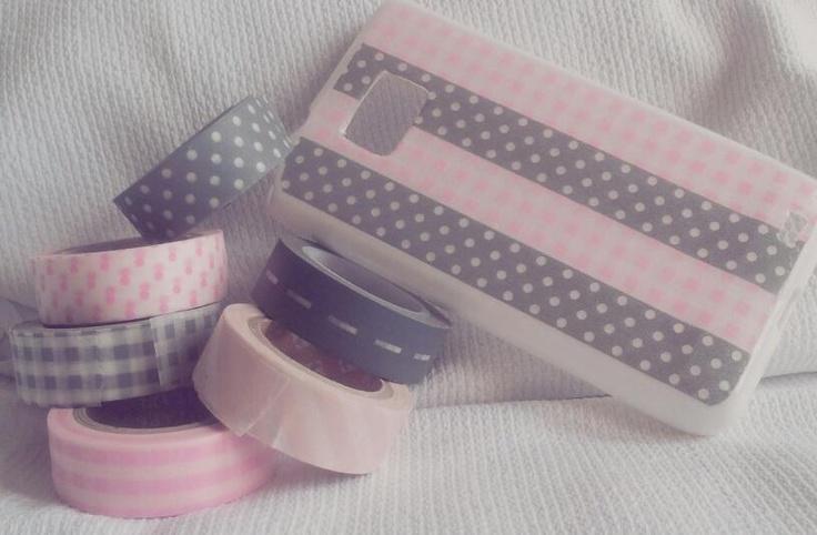 mobil case and washi tape
