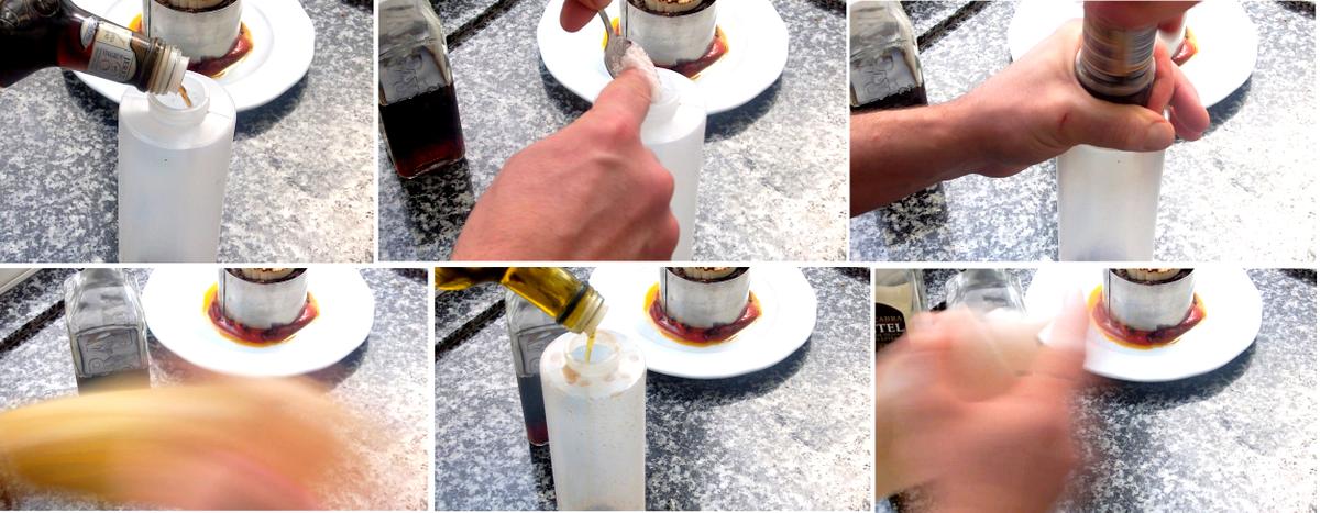 Ensalada Templada de Setas, piquillos y rulo de cabra 3