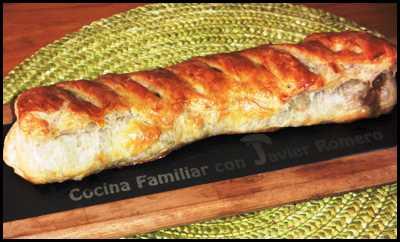 Hojaldre relleno con champiñón al ajillo 001 Hojaldre relleno con champiñón al ajillo