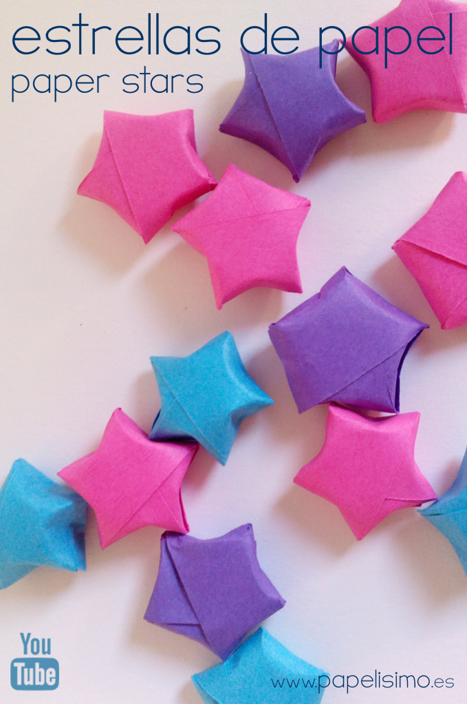 estrellas de papel caseras