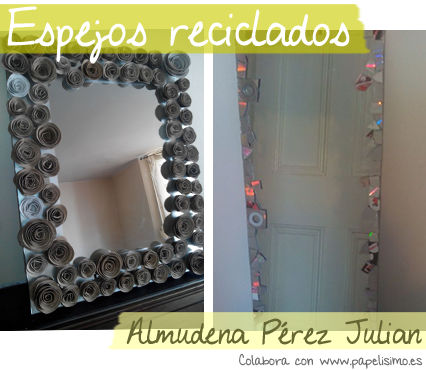 manualidades faciles decorar espejos reciclaje
