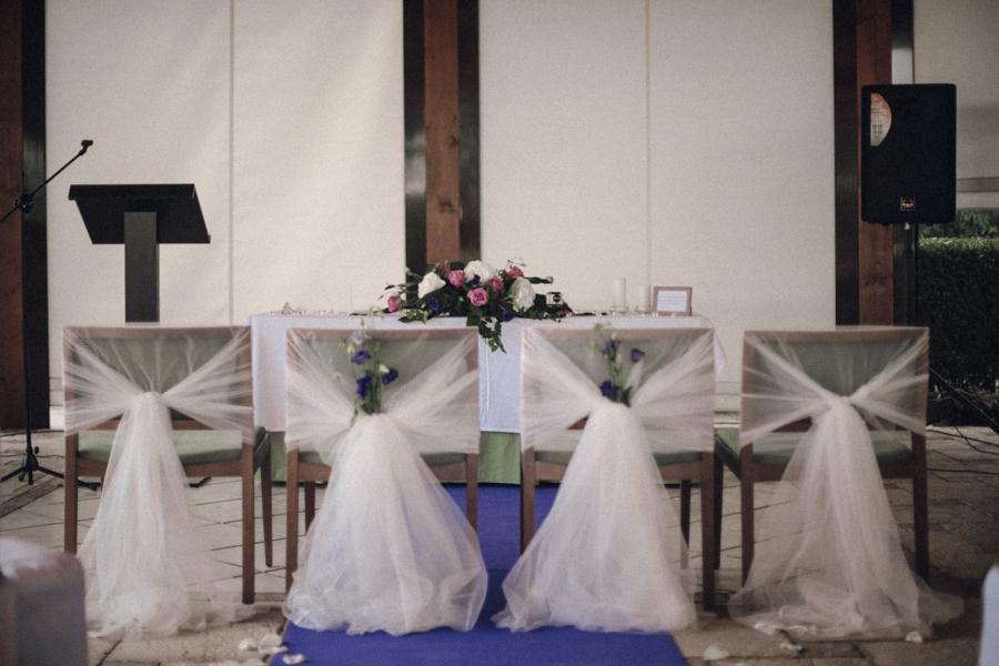 Mi centro floral de hortensias blancas