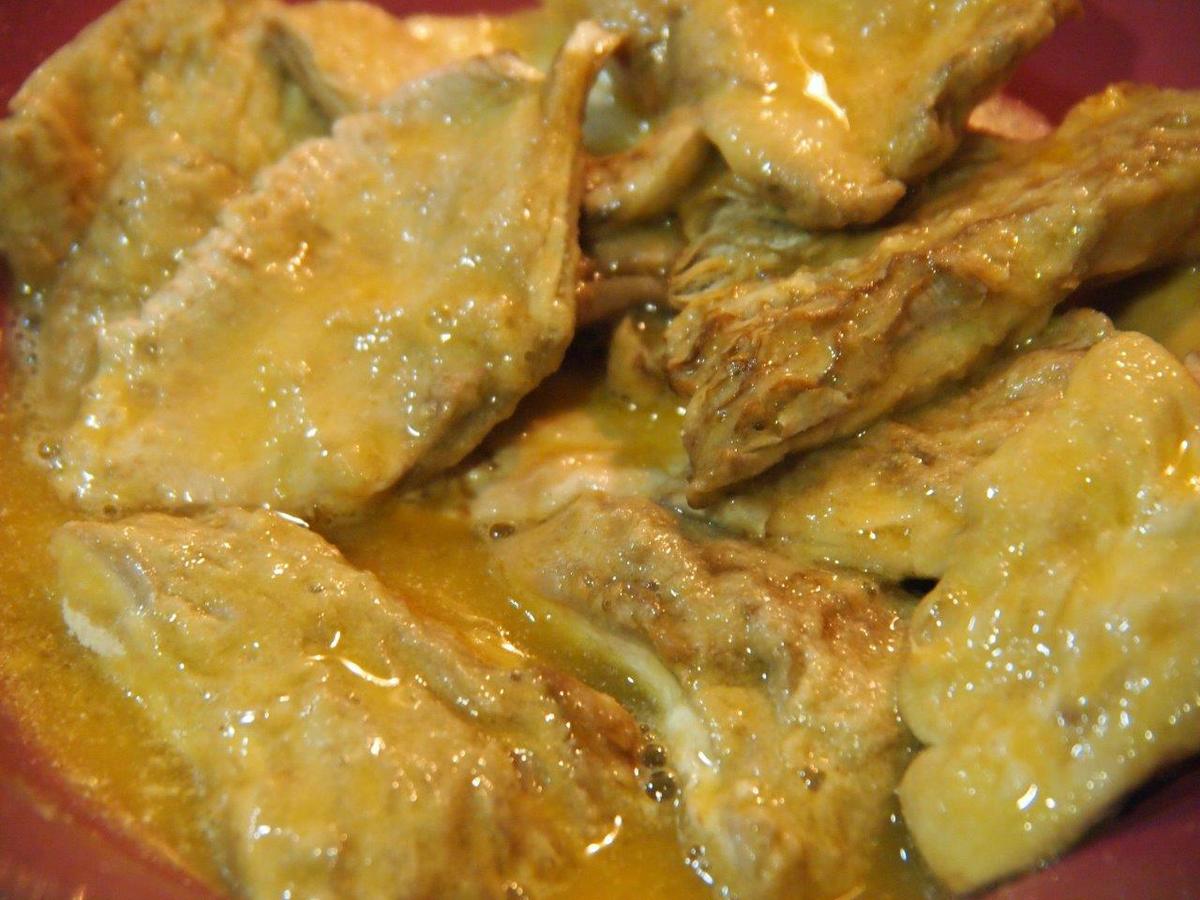 Macrolepiotas romana con salsa tártara