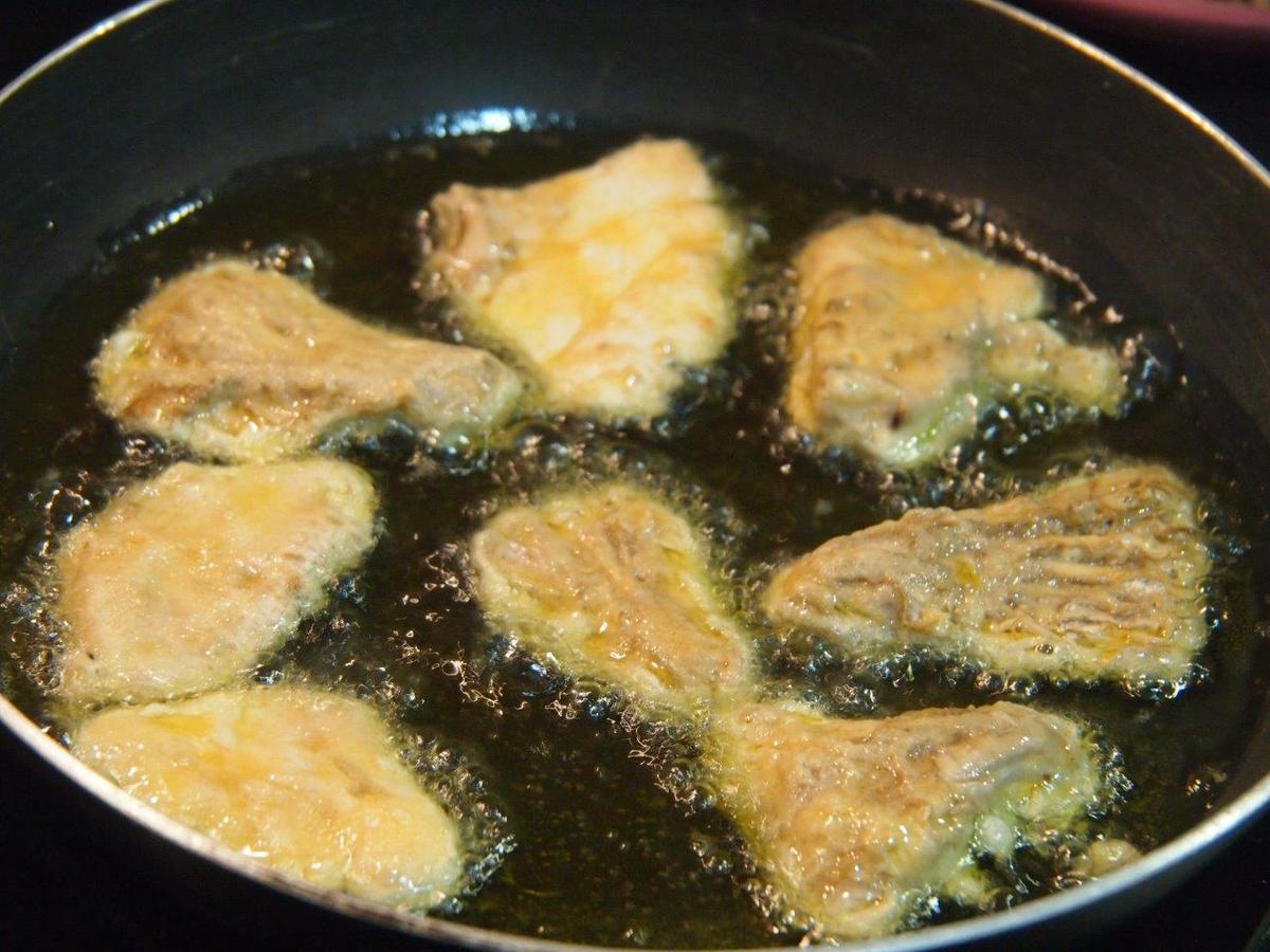 Macrolepiotas romana con salsa tártara