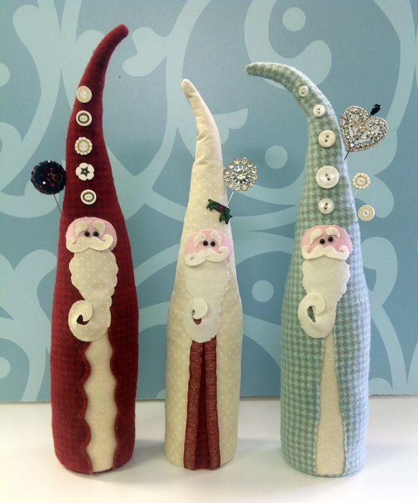 Santa Pincushions free pattern and tutorial on Martingale at http://blog.shopmartingale.com/quilting-sewing/pincushion-appeal-handmade-pincushions/