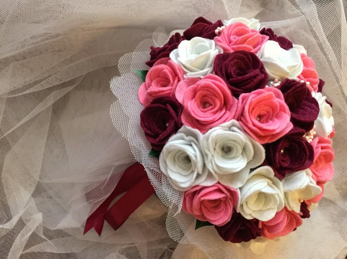 ramo fieltro novia