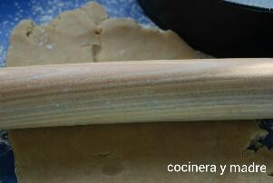 estirar base de pastel de calabaza