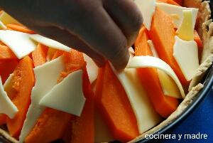 calabaza y queso de pastel de calabaza