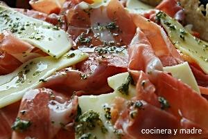 jamon en pastel de calabaza