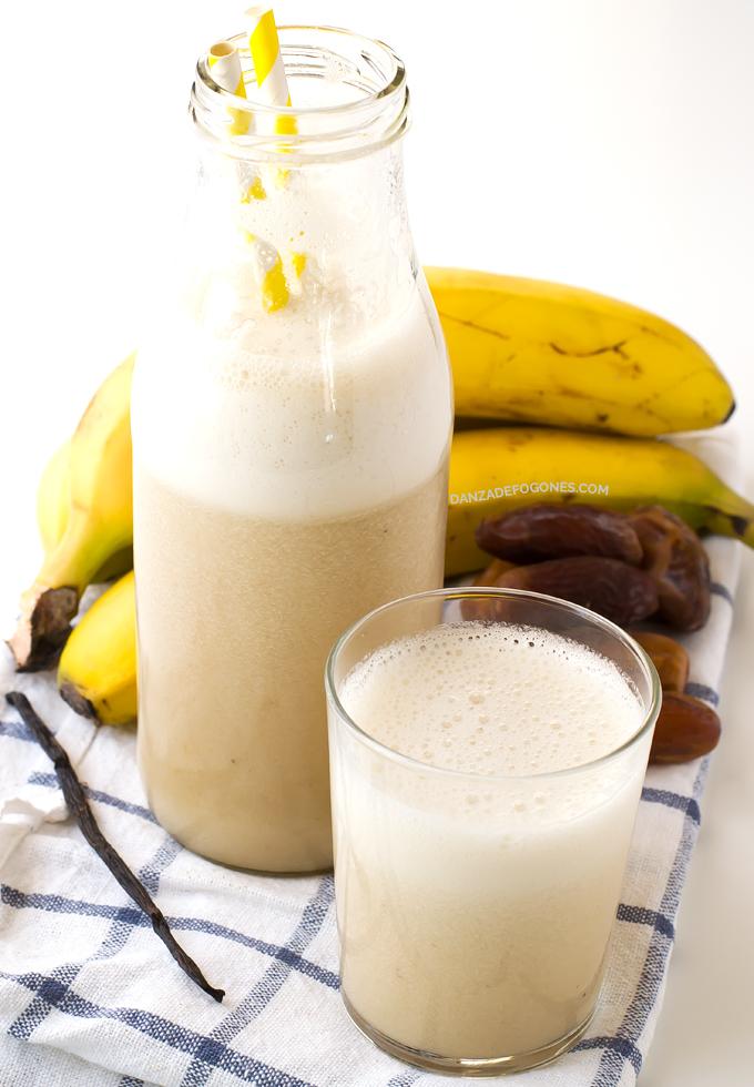 Leche de Plátano| danzadefogones.com #danzadefogones #vegano #vegana #singluten #receta