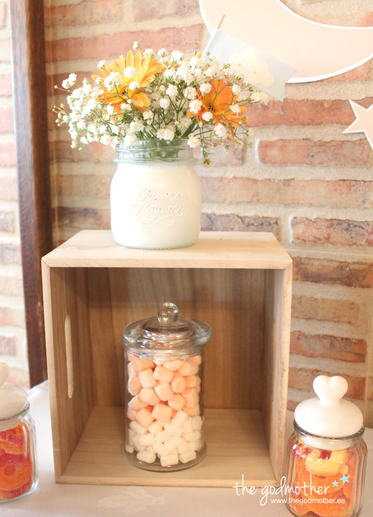 MESA DULCE ESTRELLAS Y NUBES- mesa dulce bautizo - bautizo estrellas - baby shower nubes 3