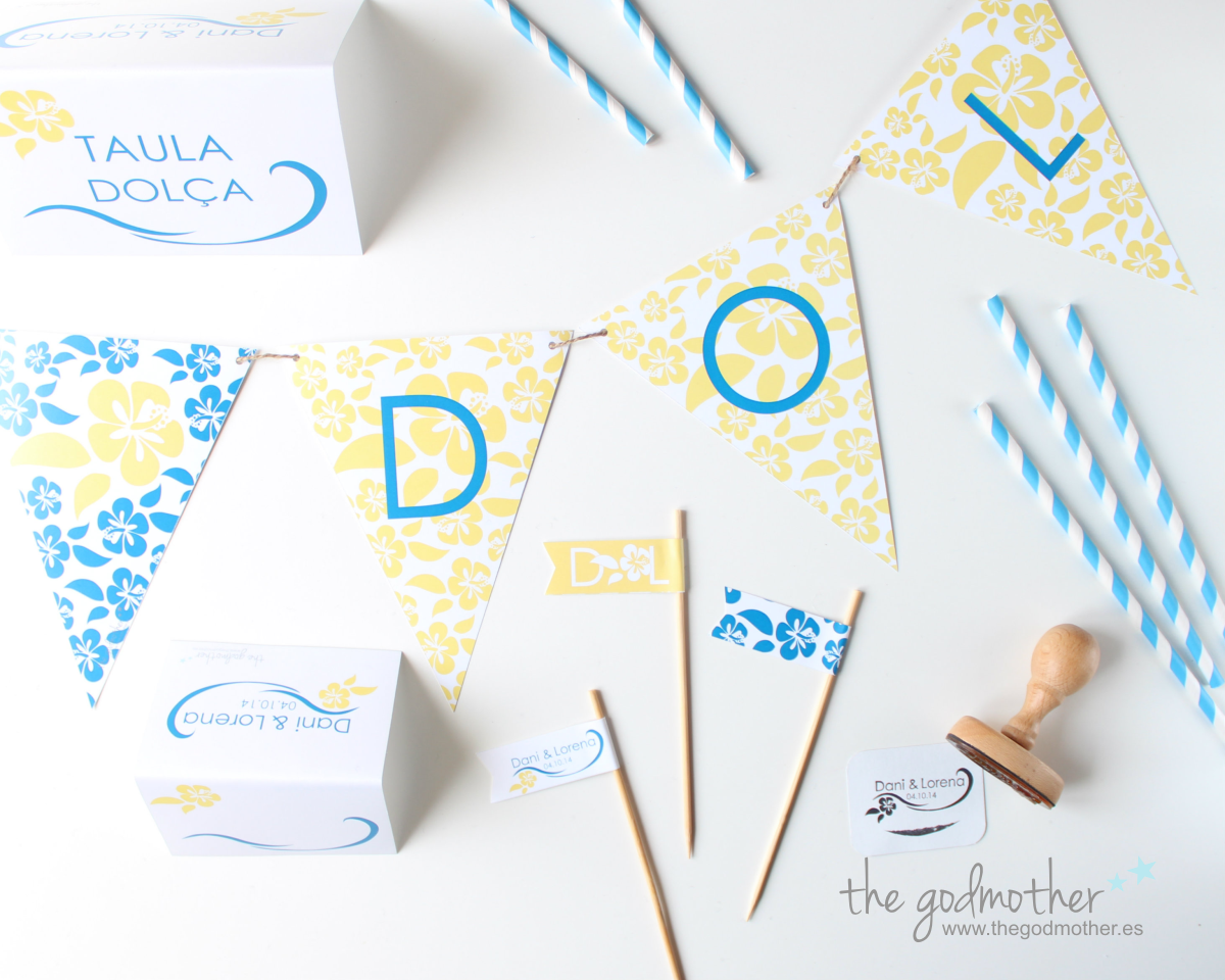 imagen grafica boda - papelería boda surfera- sello personalizado boda surfera