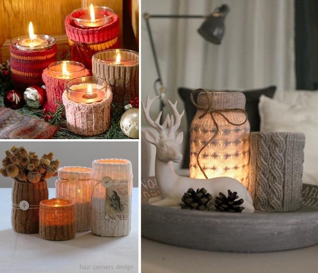 decoración navideña con calcetines