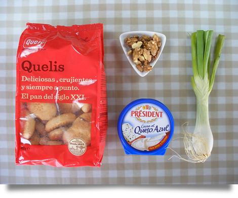 Ingredientes Bocaditos de queso azul